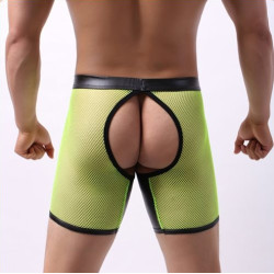 Generique Bottomless Long OPEN IT Jaune Neon